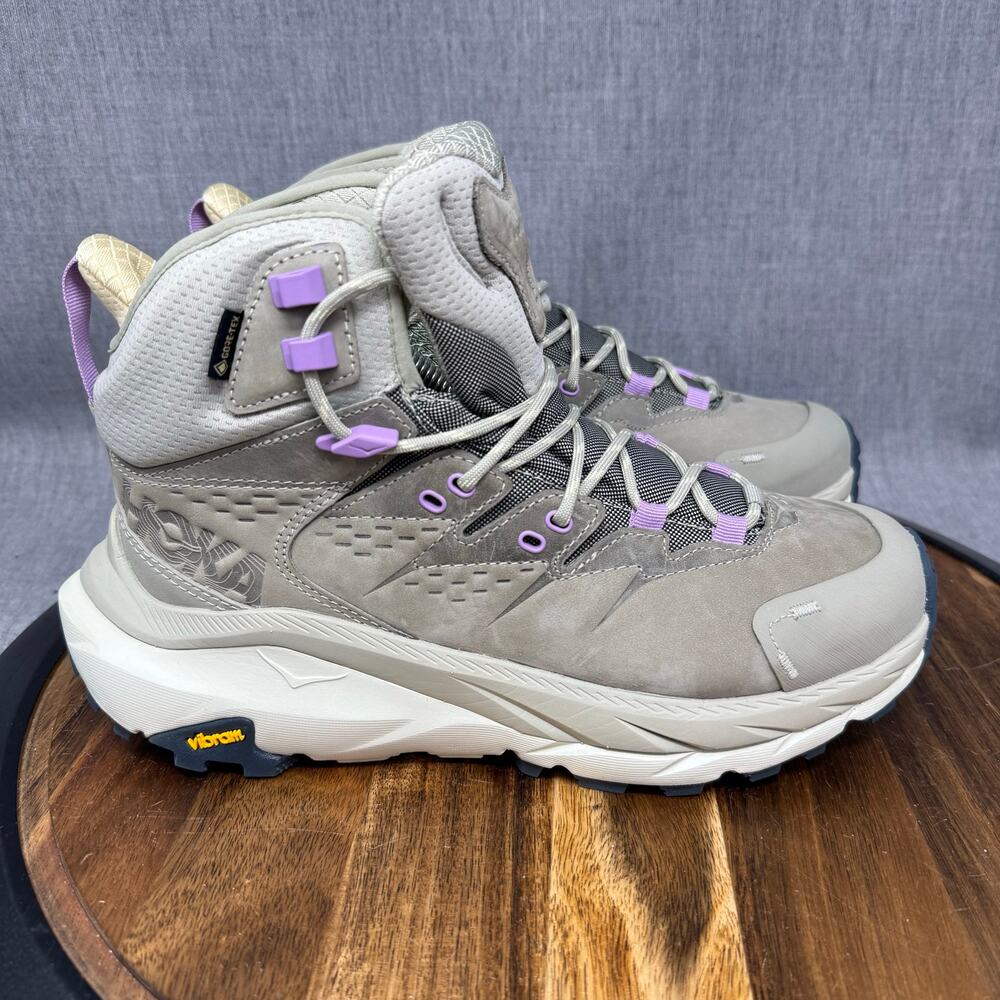 Hoka One One Kaha 2 Women's Size 8 Goretex Waterproof Tan Barley Mid Boots Shoes